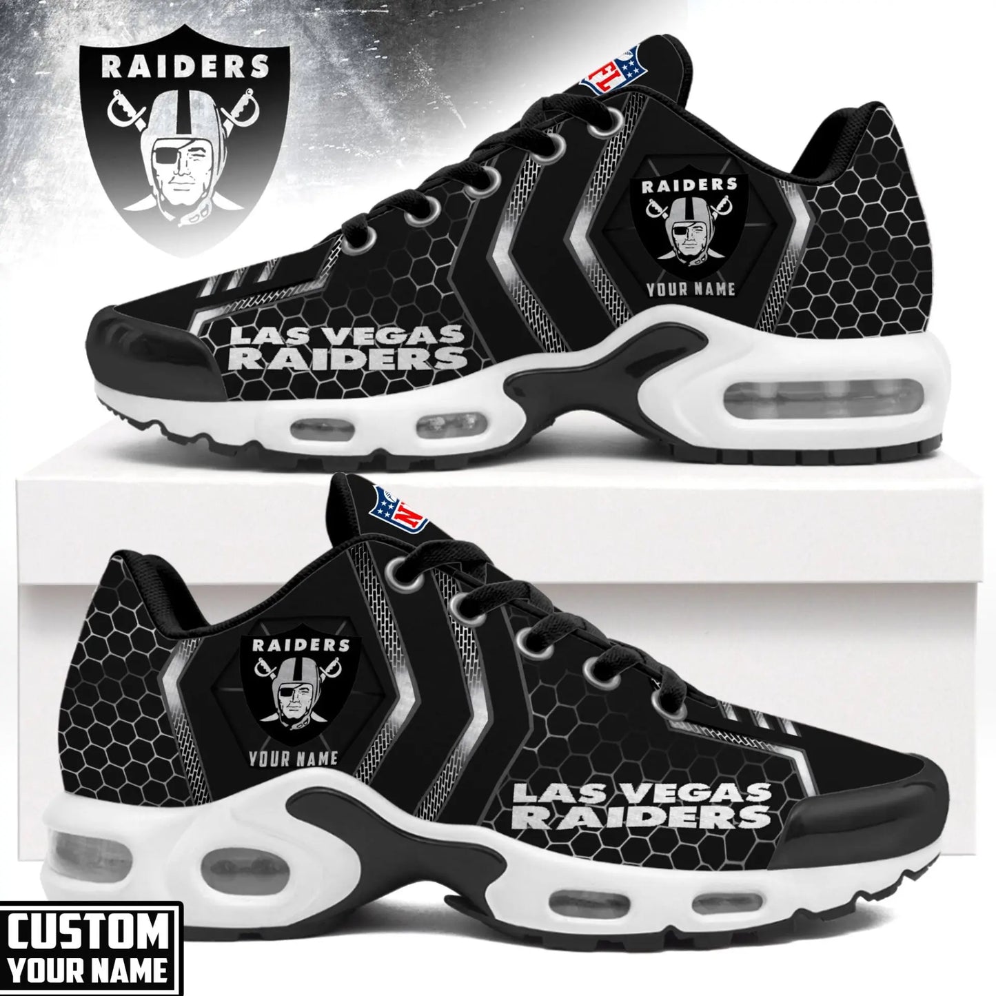 Las Vegas Raiders | NFL Personalized Air Max Shoes Exclusive Edition TD200925 – HuddleStyle.com - Main