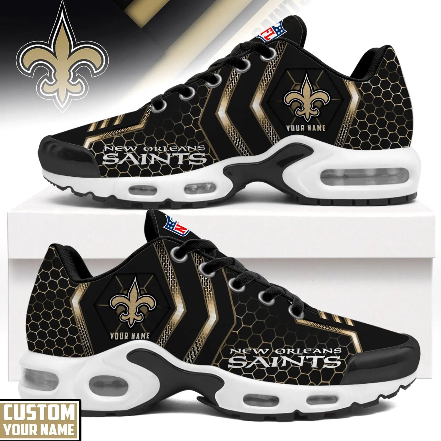 New Orleans Saints | NFL Personalized Air Max Shoes Exclusive Edition TD200925 – HuddleStyle.com - Main