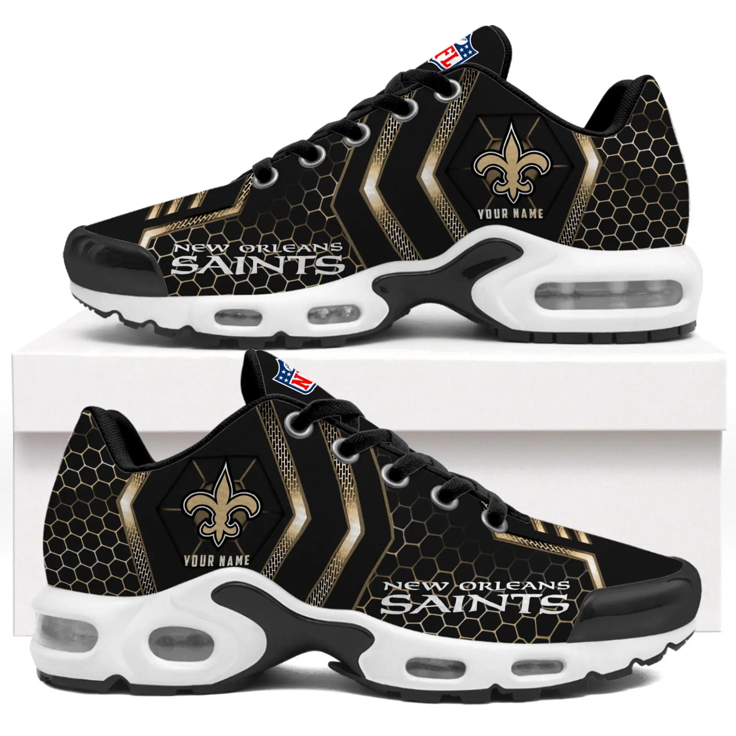New Orleans Saints | NFL Personalized Air Max Shoes Exclusive Edition TD200925 – HuddleStyle.com - Image 2