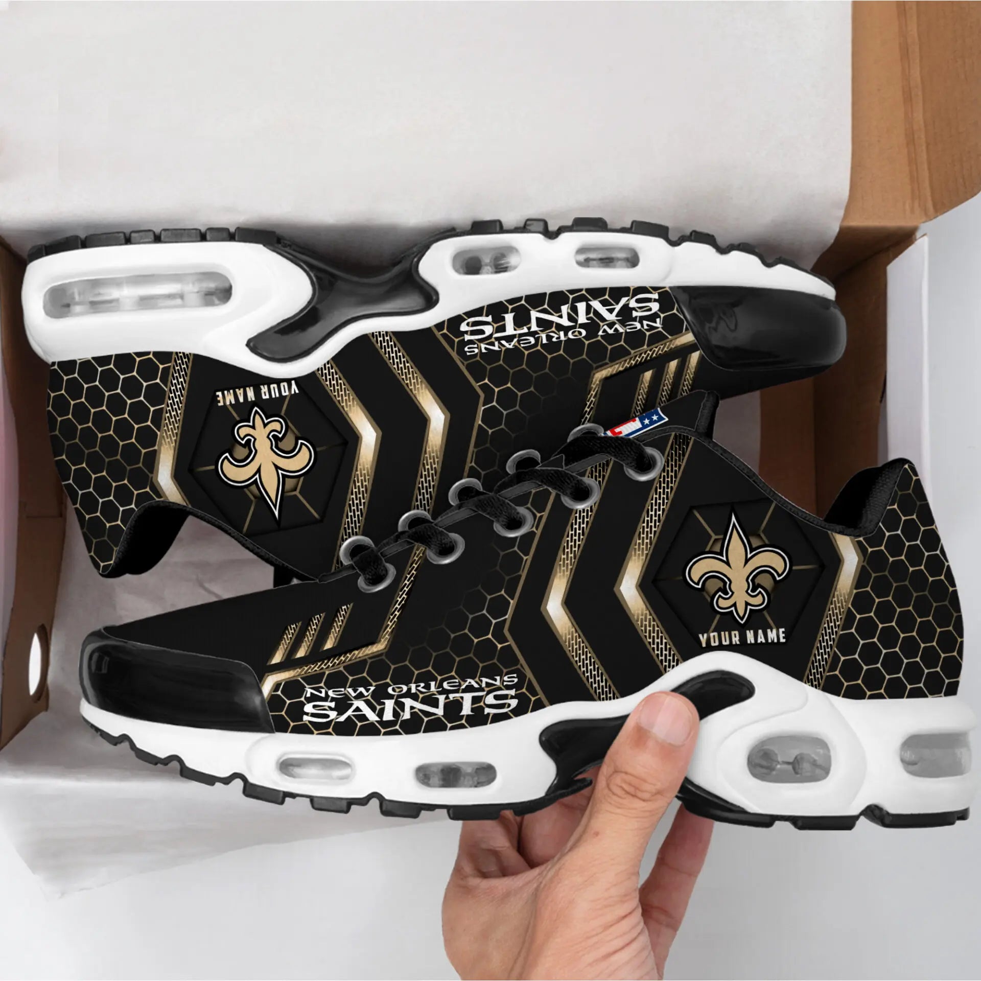 New Orleans Saints | NFL Personalized Air Max Shoes Exclusive Edition TD200925 – HuddleStyle.com - Image 4
