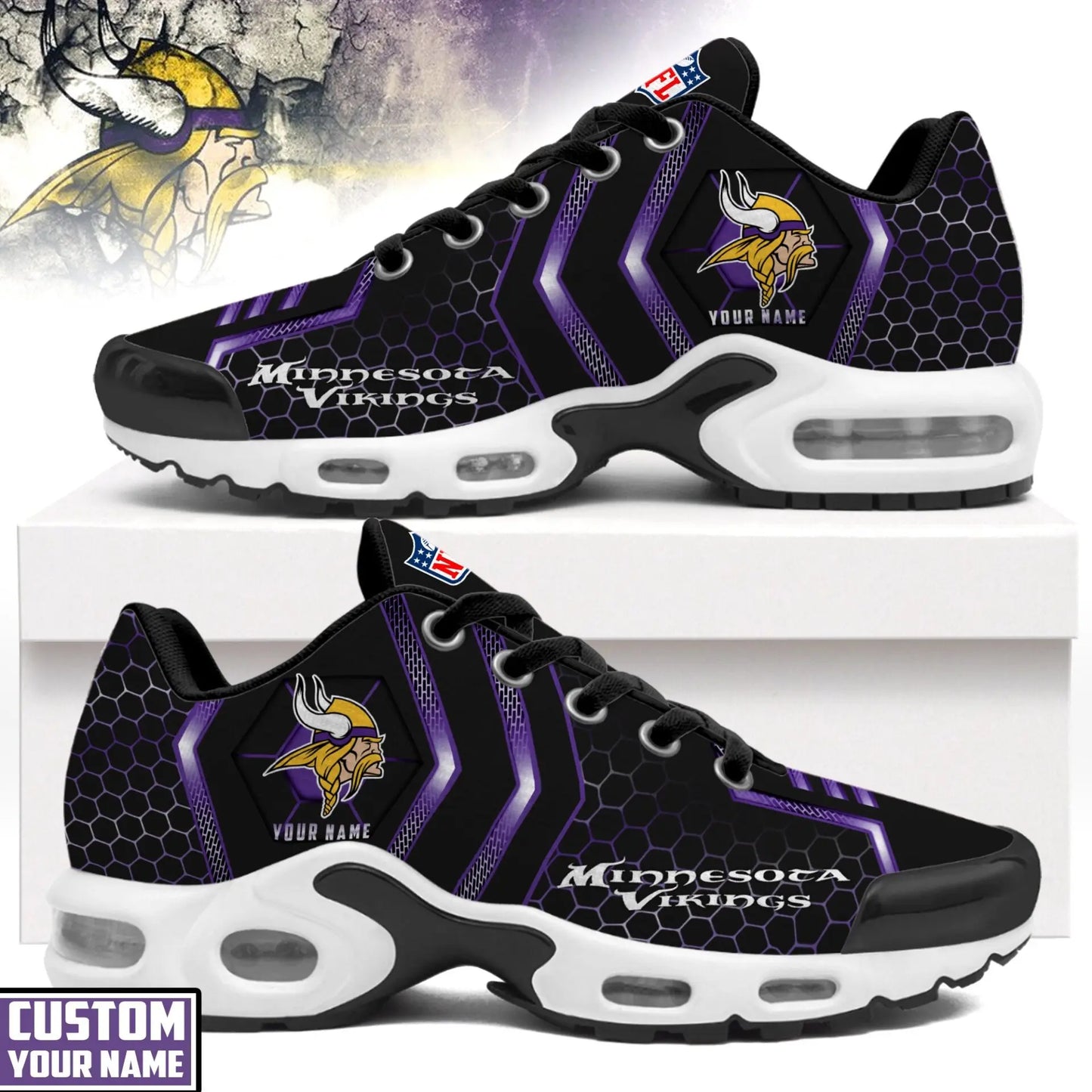 Minnesota Vikings | NFL Personalized Air Max Shoes Exclusive Edition TD200925 – HuddleStyle.com - Main