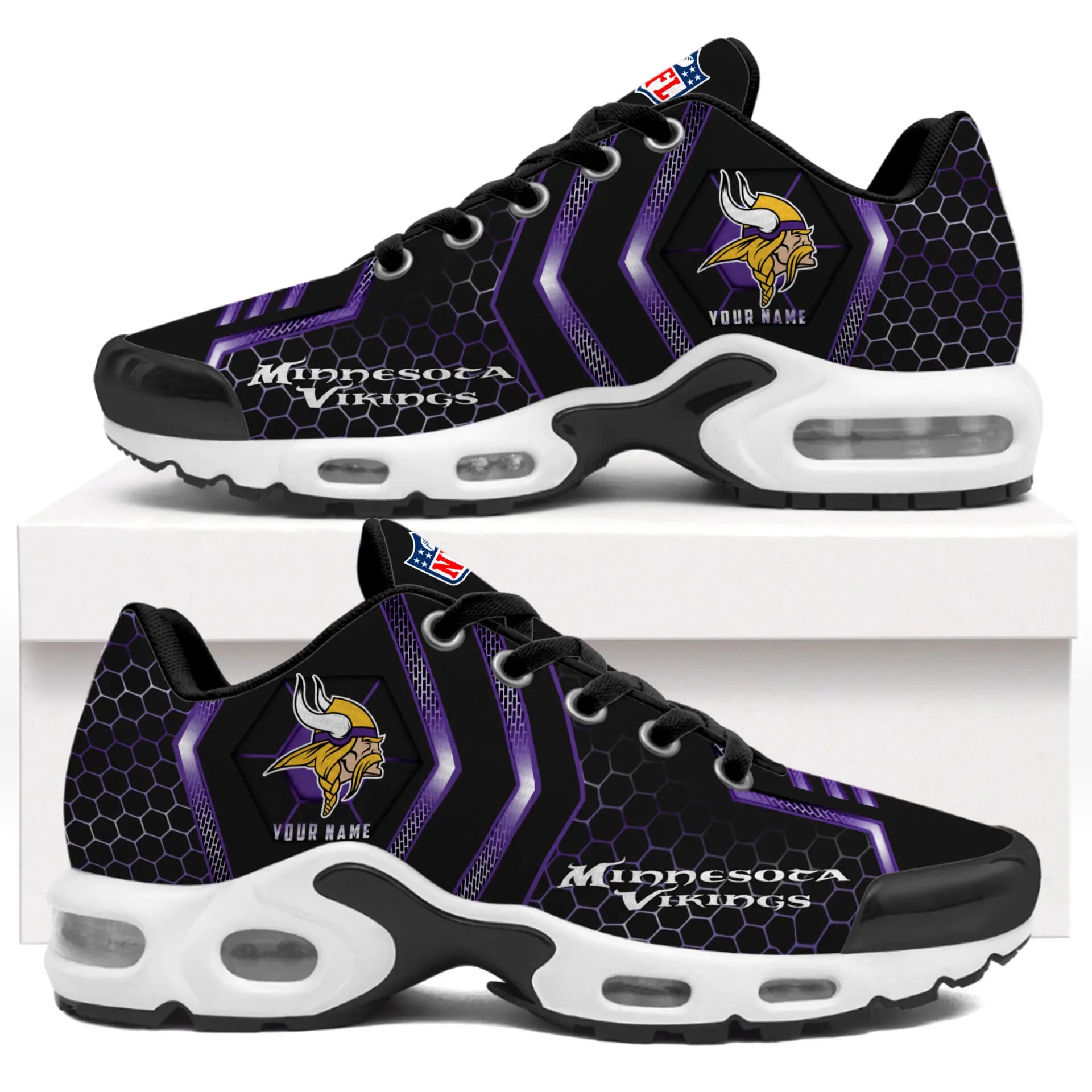 Minnesota Vikings | NFL Personalized Air Max Shoes Exclusive Edition TD200925 – HuddleStyle.com - Image 2
