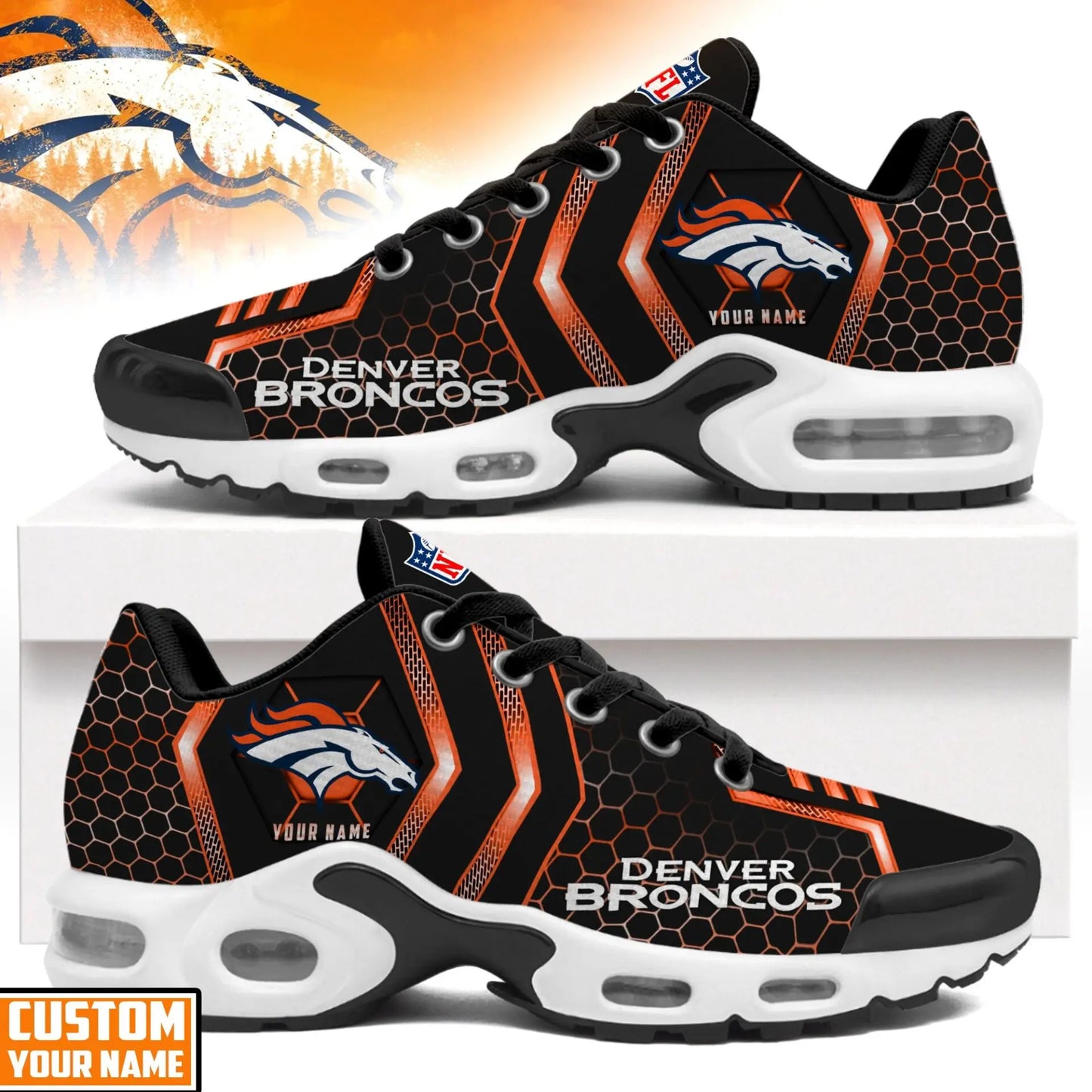 Denver Broncos | NFL Personalized Air Max Shoes Exclusive Edition TD200925 – HuddleStyle.com - Main