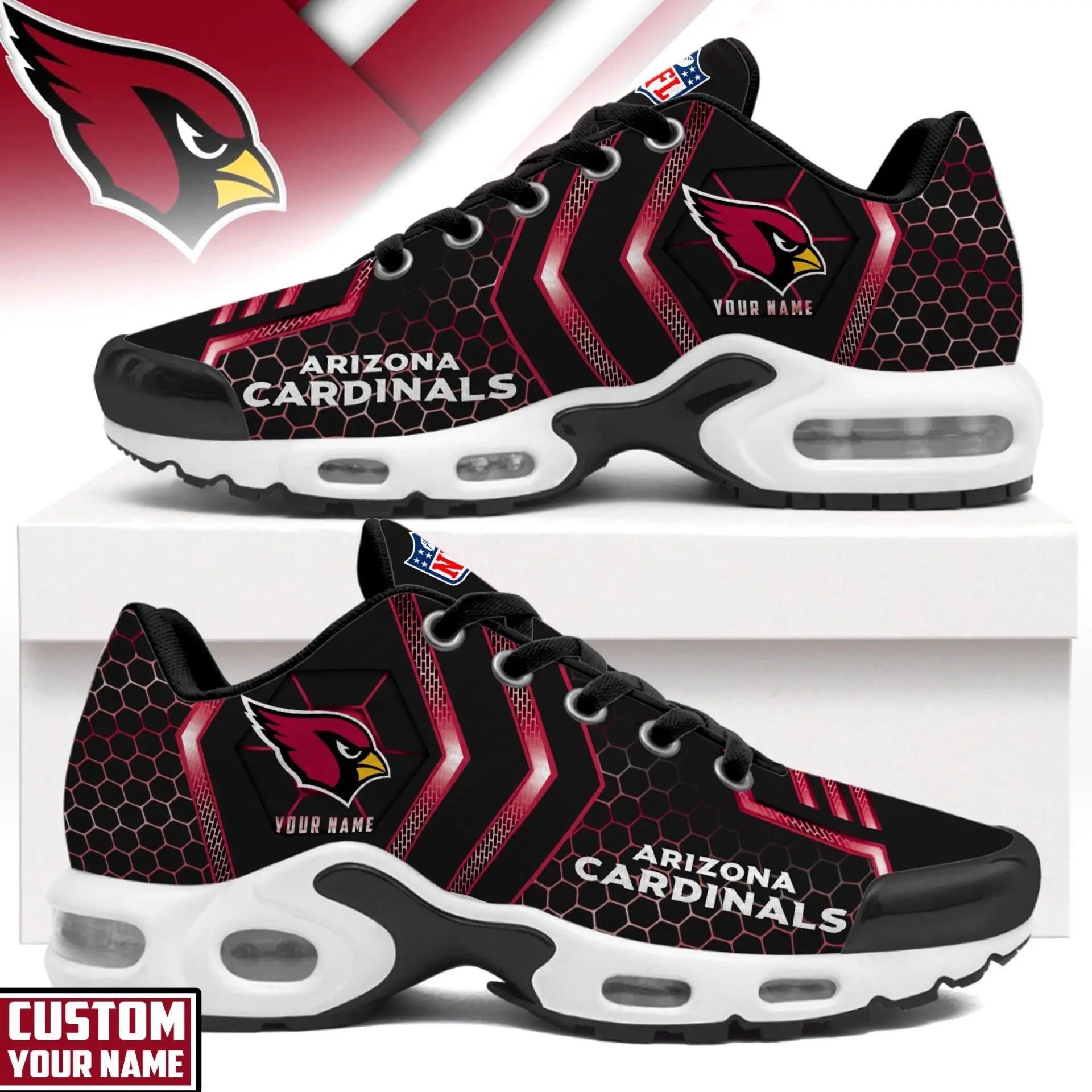 Arizona Cardinals | NFL Personalized Air Max Shoes Exclusive Edition TD200925 – HuddleStyle.com - Main