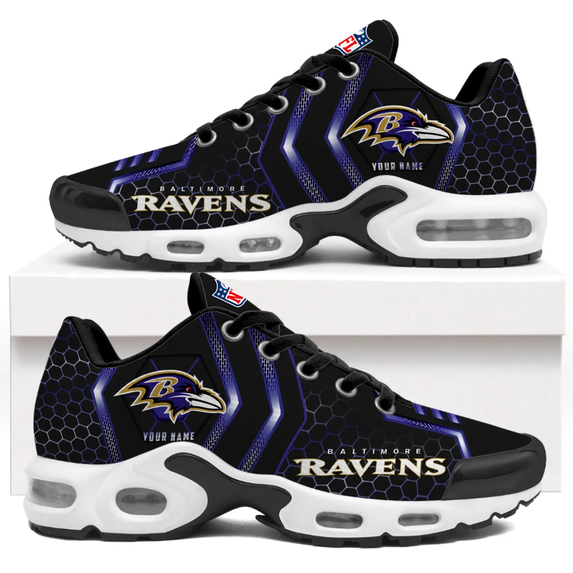 Baltimore Ravens | NFL Personalized Air Max Shoes Exclusive Edition TD200925 – HuddleStyle.com - Image 2