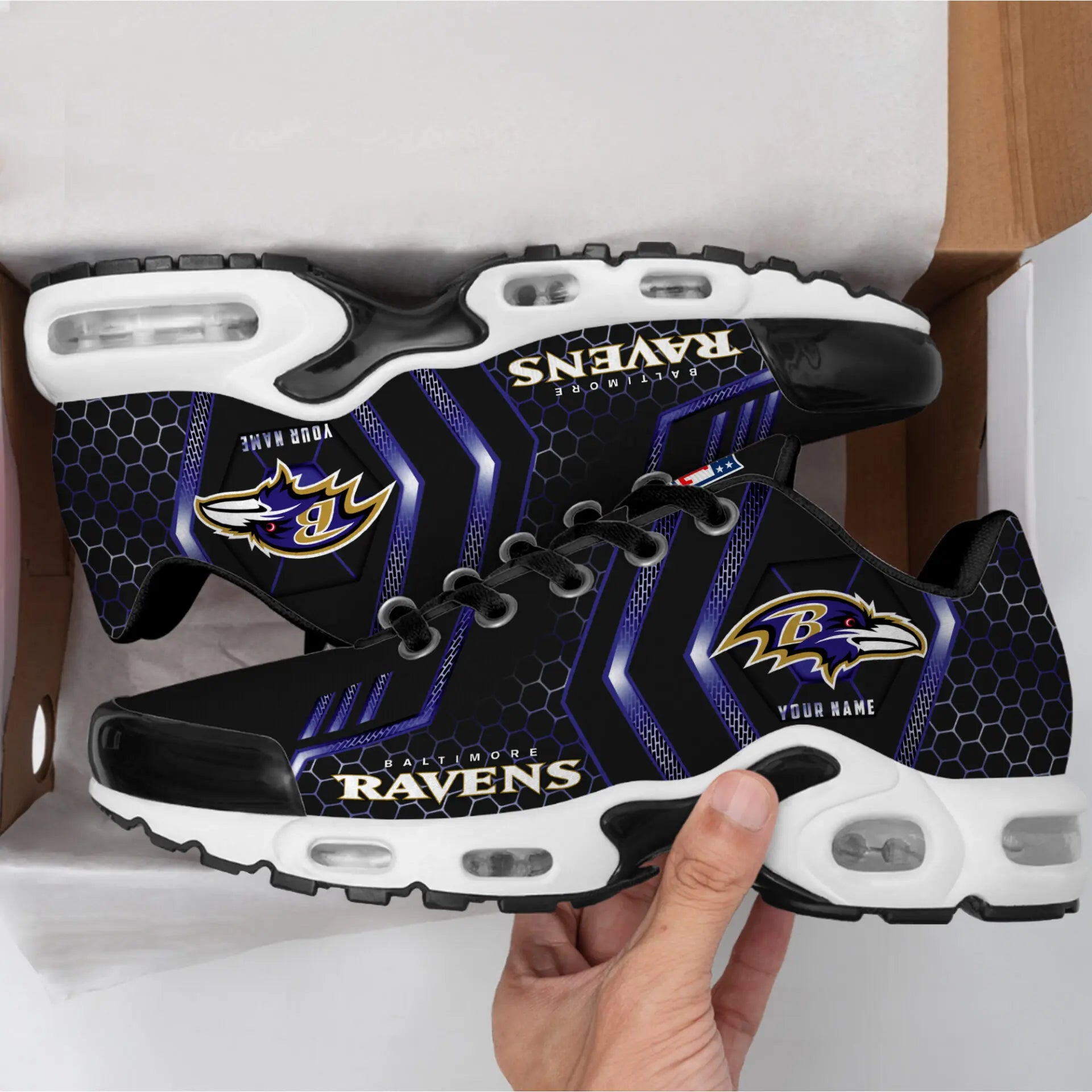 Baltimore Ravens | NFL Personalized Air Max Shoes Exclusive Edition TD200925 – HuddleStyle.com - Image 4