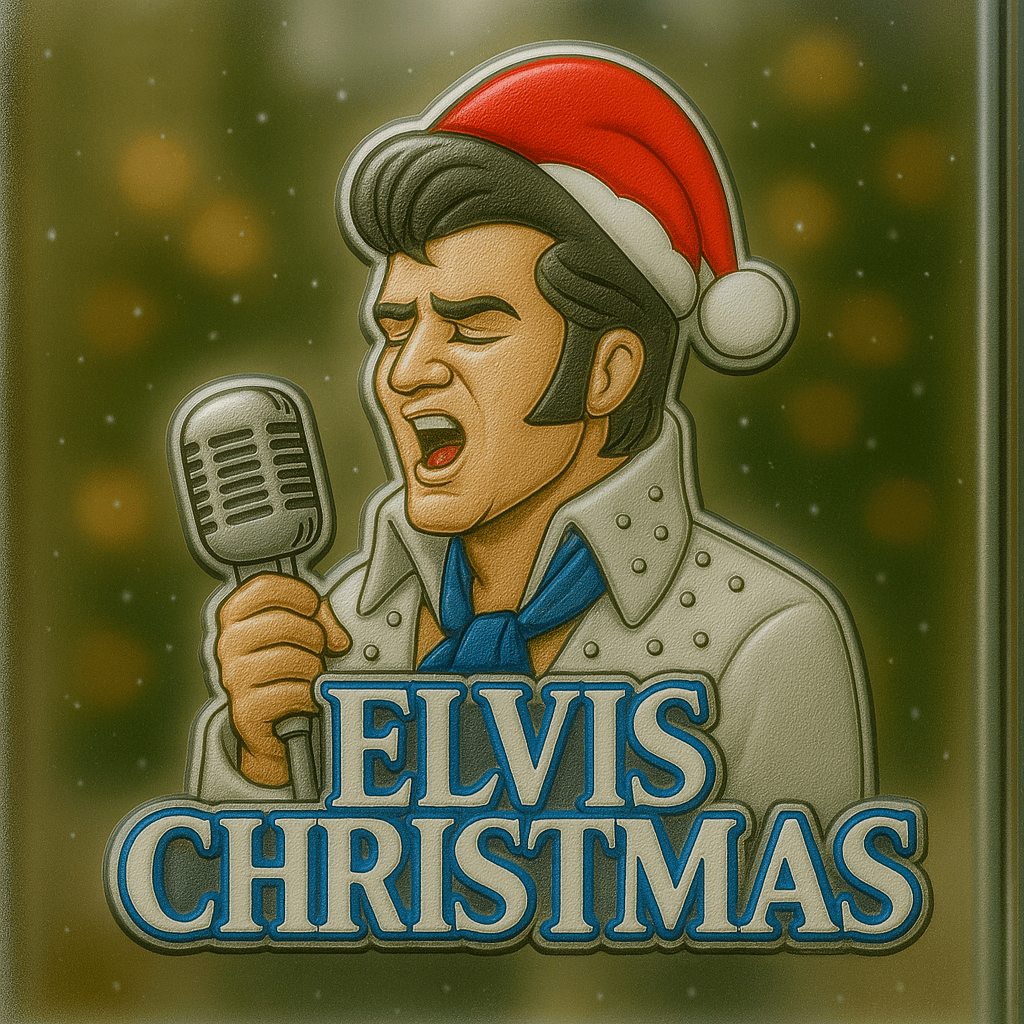 Premium ELV Christmas Window Magnet HI
