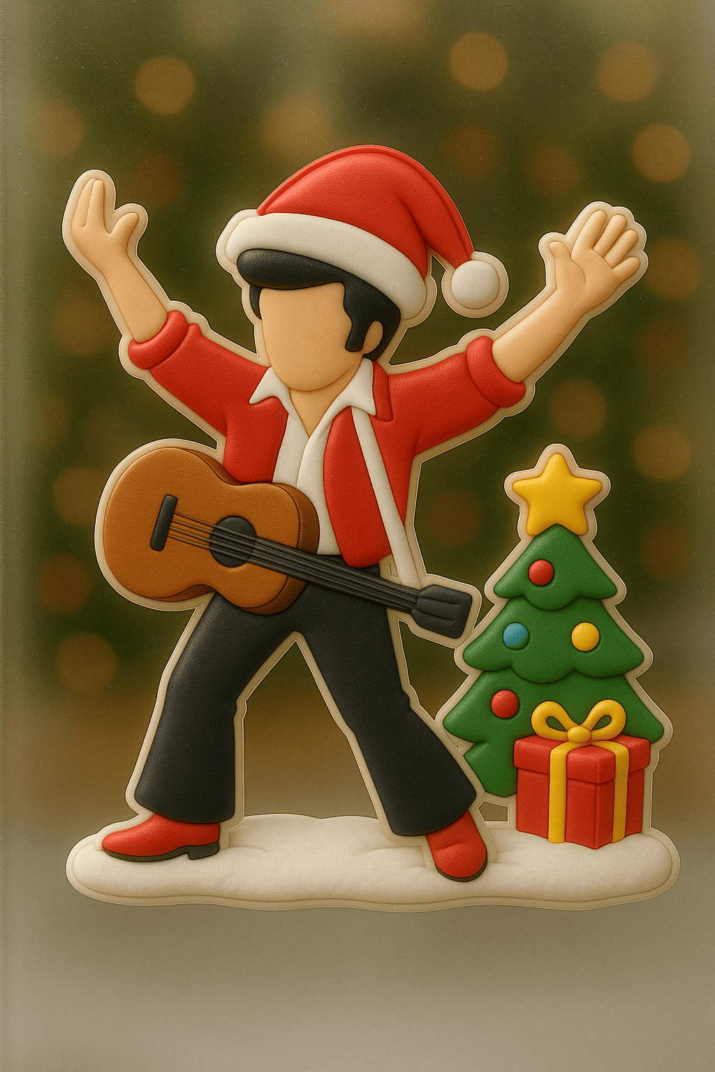 Premium ELV Christmas Window Magnet HI