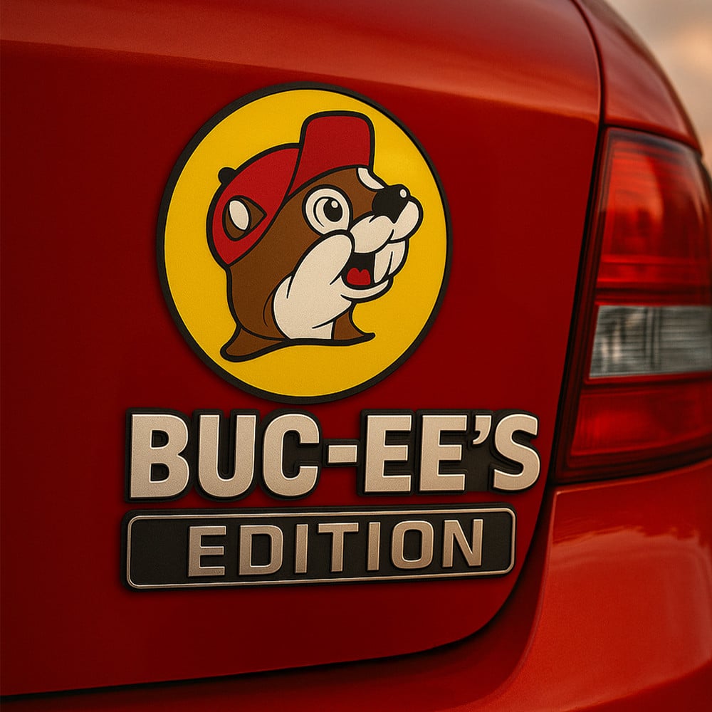 Premium BUC 3D Car Name Badge NY