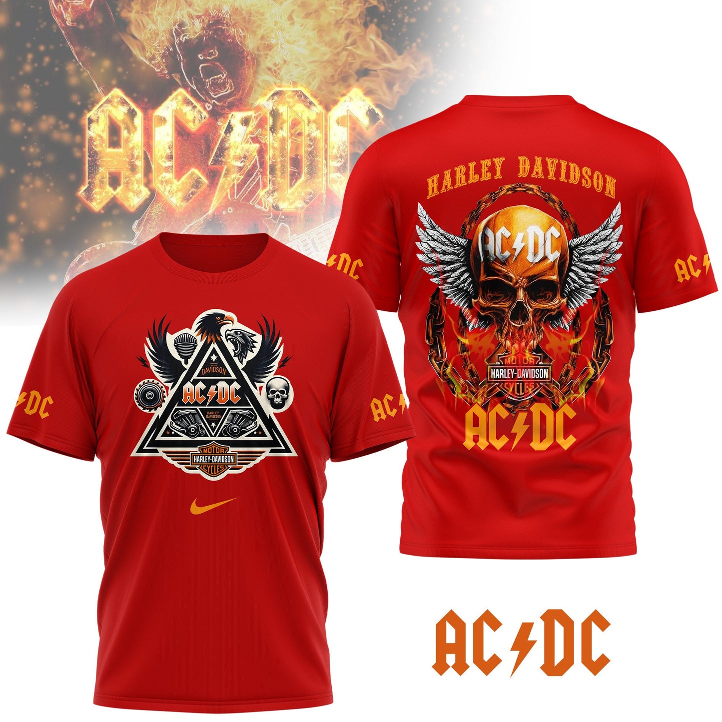Premium ACD Harley Davidson 3D Shirt NY