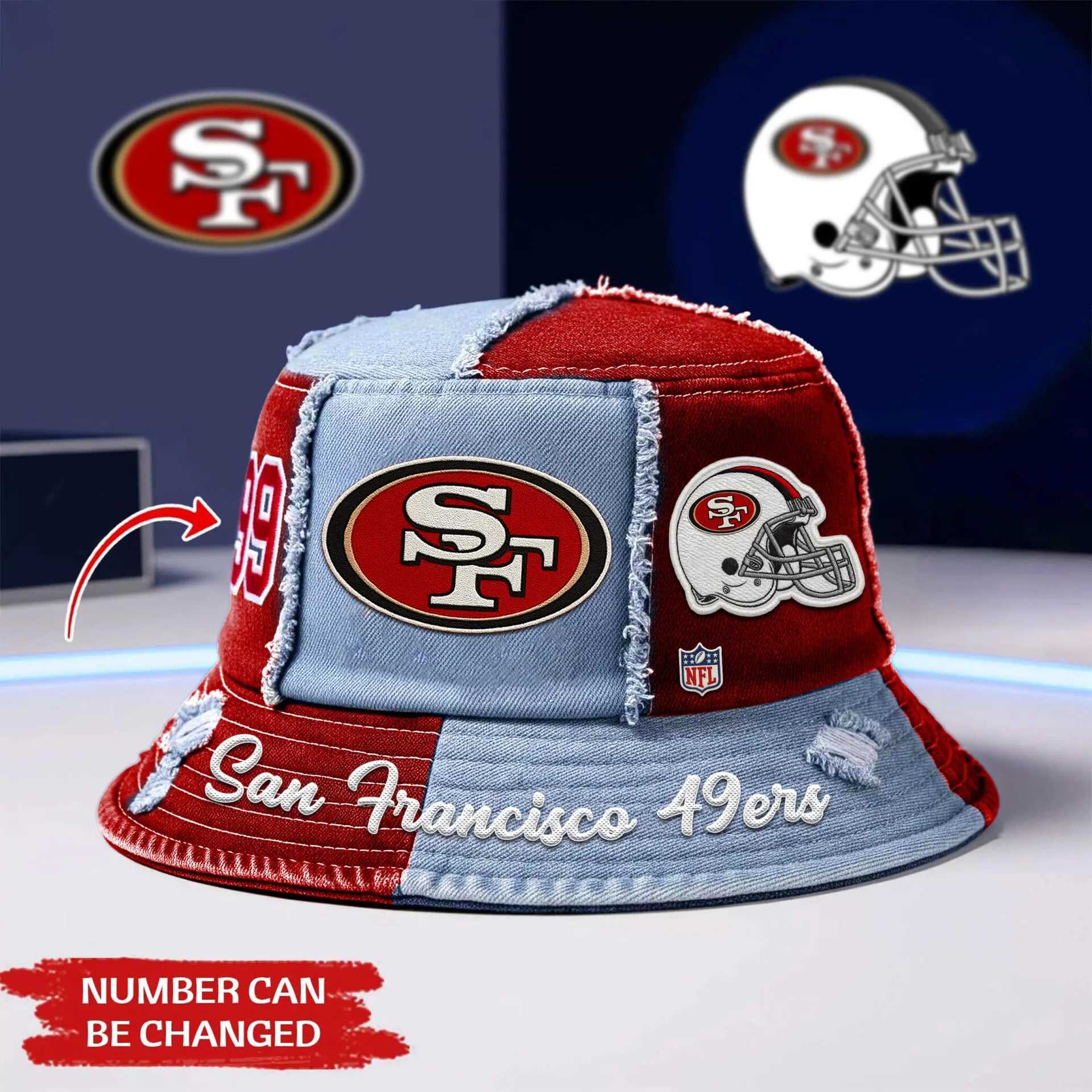 San Francisco 49ers | Premium Bucket Hat TD – HuddleStyle.com - Main