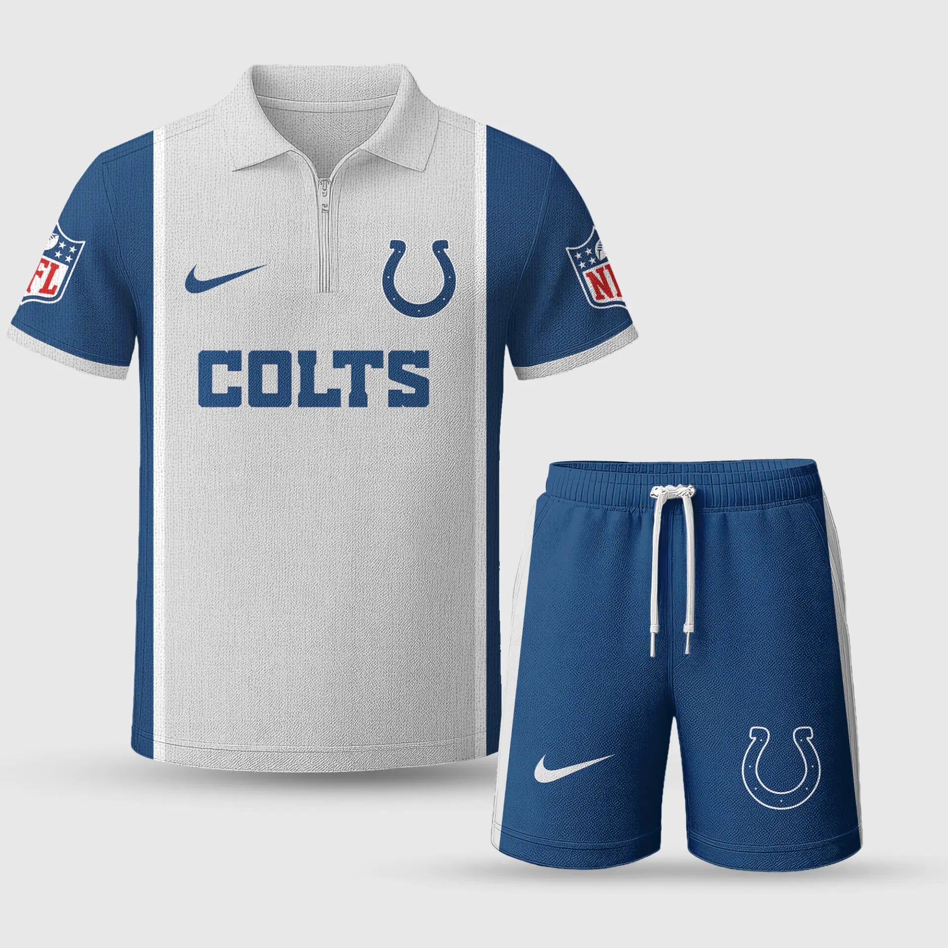 Indianapolis Colts | Premium NFL Combo Polo And Shorts TD – HuddleStyle.com - Image 3