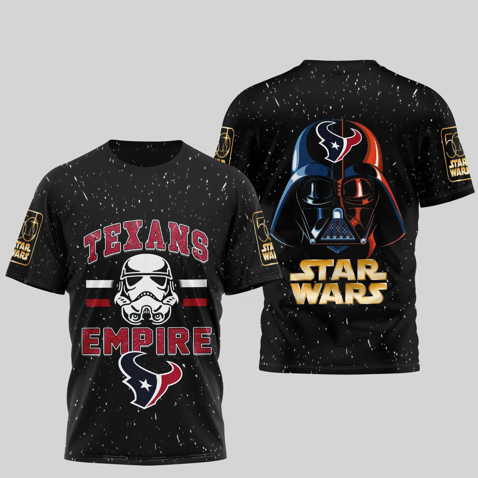 Houston Texans | Premium NFL x Star Wars 3D Shirt TD – HuddleStyle.com - Image 4