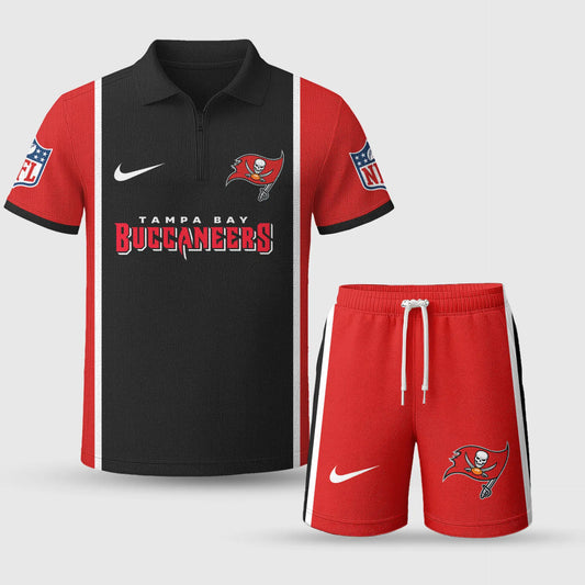 Tampa Bay Buccaneers | Premium NFL Combo Polo And Shorts TD – HuddleStyle.com - Main