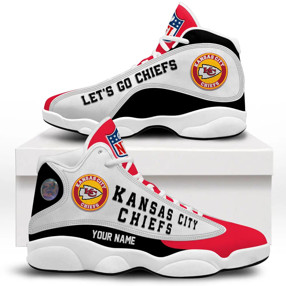 Kansas City Chiefs | Premium NFL Game Day Air Jordan 13 TD – HuddleStyle.com - Image 2