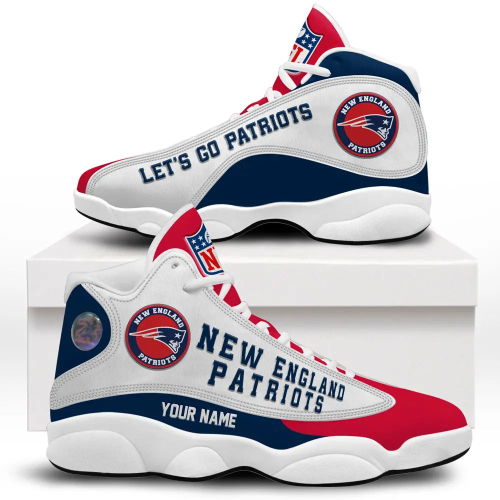 New England Patriots | Premium NFL Game Day Air Jordan 13 TD – HuddleStyle.com - Image 2