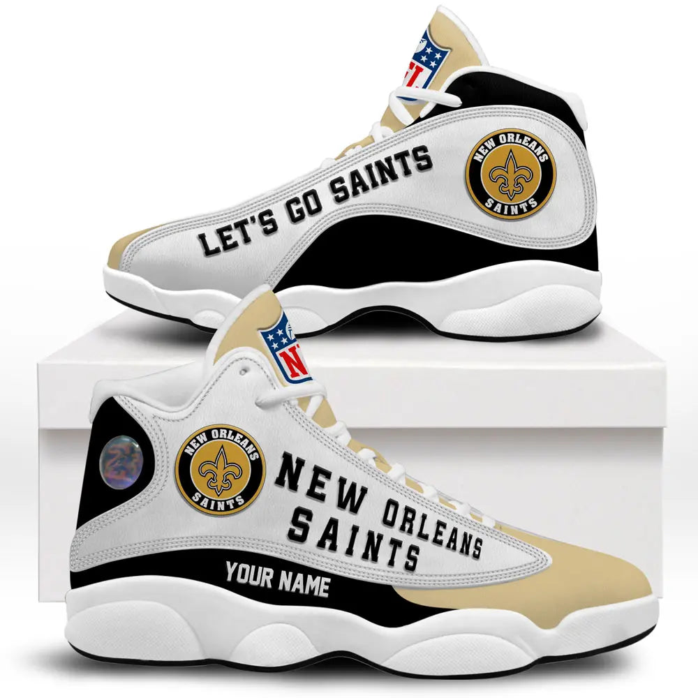 New Orleans Saints | Premium NFL Game Day Air Jordan 13 TD – HuddleStyle.com - Image 2