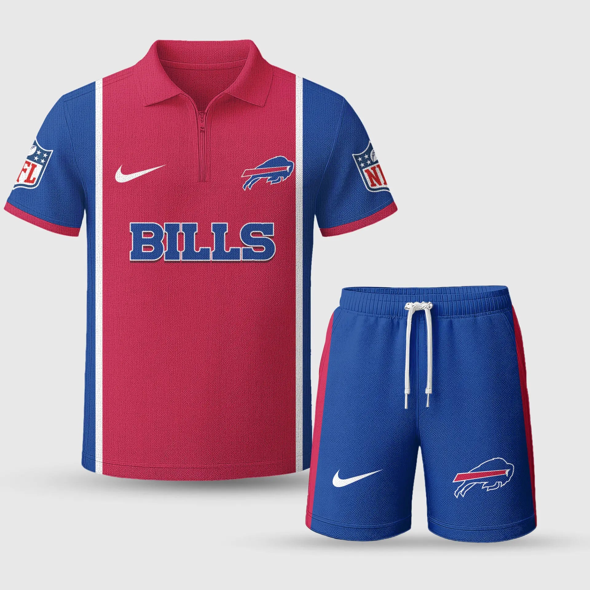 Buffalo Bills | Premium NFL Combo Polo And Shorts TD – HuddleStyle.com - Image 3
