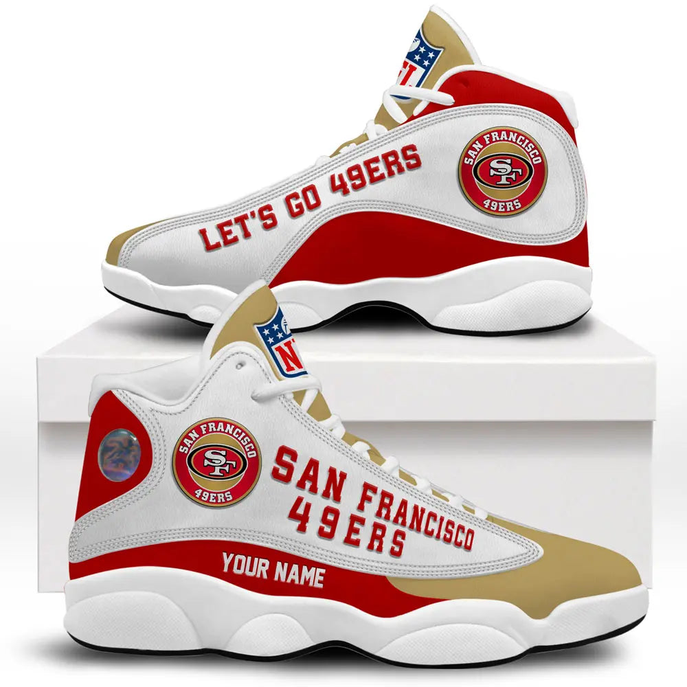 San Francisco 49ers | Premium NFL Game Day Air Jordan 13 TD – HuddleStyle.com - Image 2