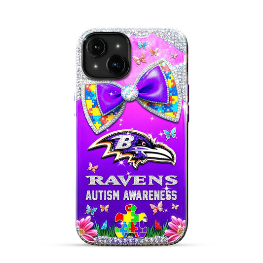 Baltimore Ravens | Premium NFL Autism Awareness Phonecase TD – HuddleStyle.com - Main
