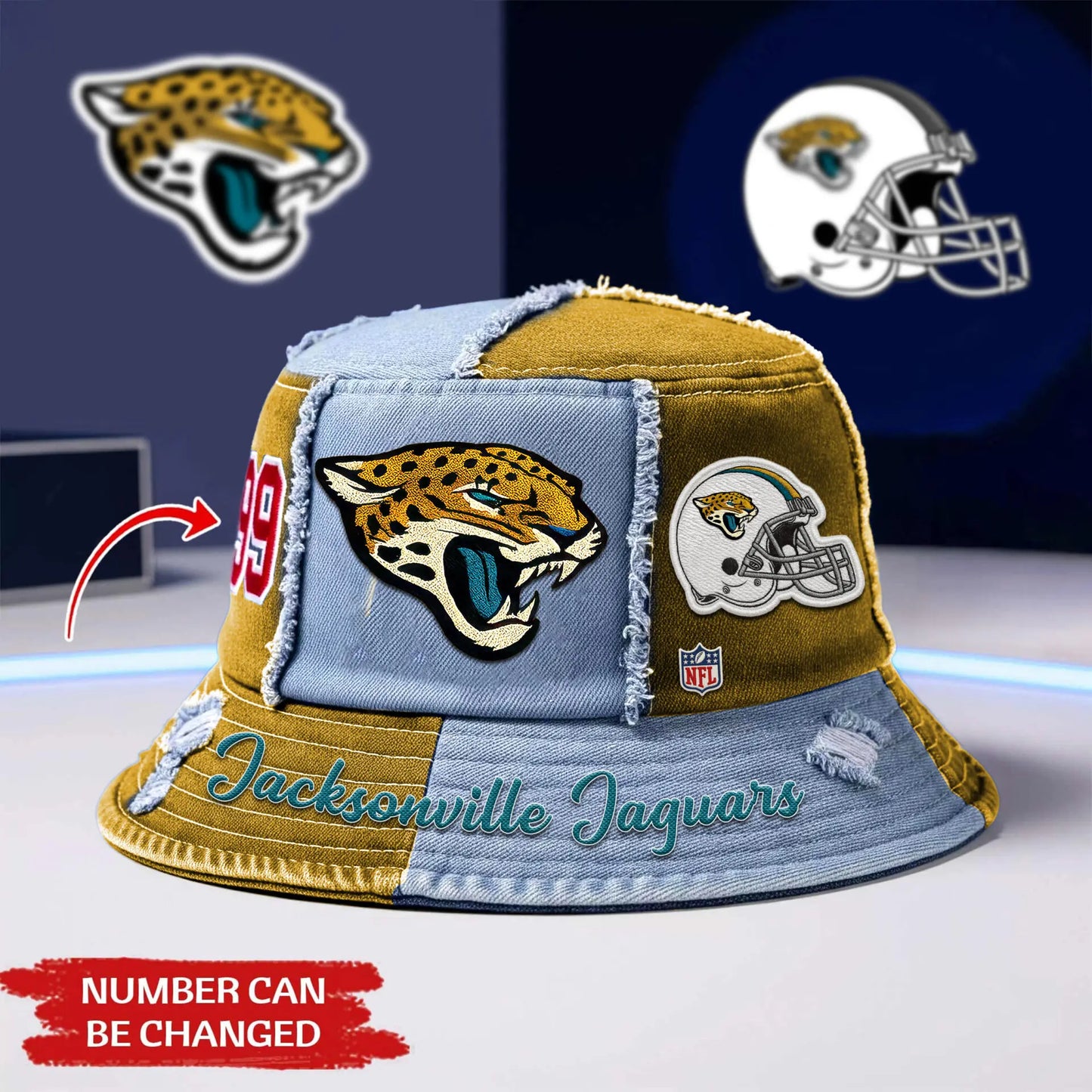 Jacksonville Jaguars | Premium Bucket Hat TD – HuddleStyle.com - Image 2