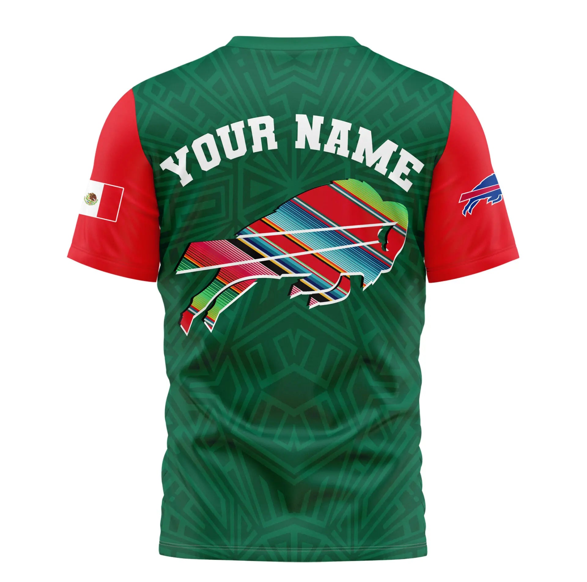 Buffalo Bills | Premium NFL Mexican Heritage Celebration 3D Shirt HI – HuddleStyle.com - Main