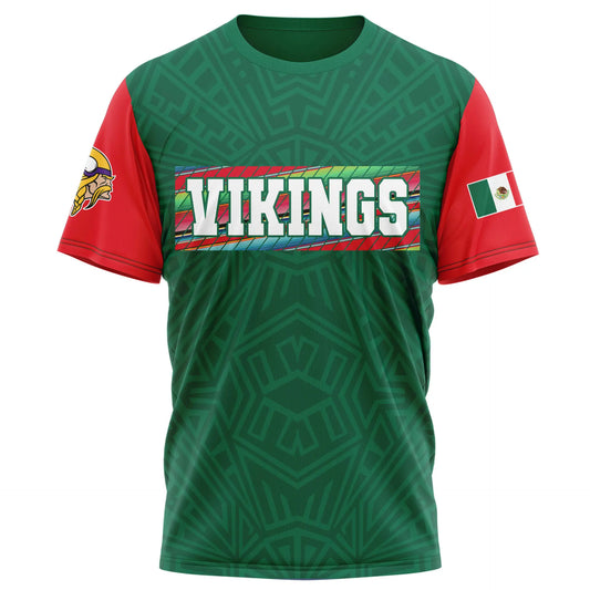Minnesota Vikings | Premium NFL Mexican Heritage Celebration 3D Shirt HI – HuddleStyle.com - Main