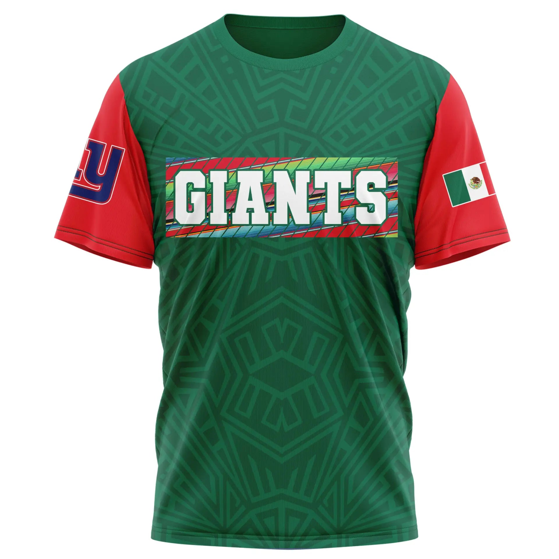 New York Giants | Premium NFL Mexican Heritage Celebration 3D Shirt HI – HuddleStyle.com - Image 3