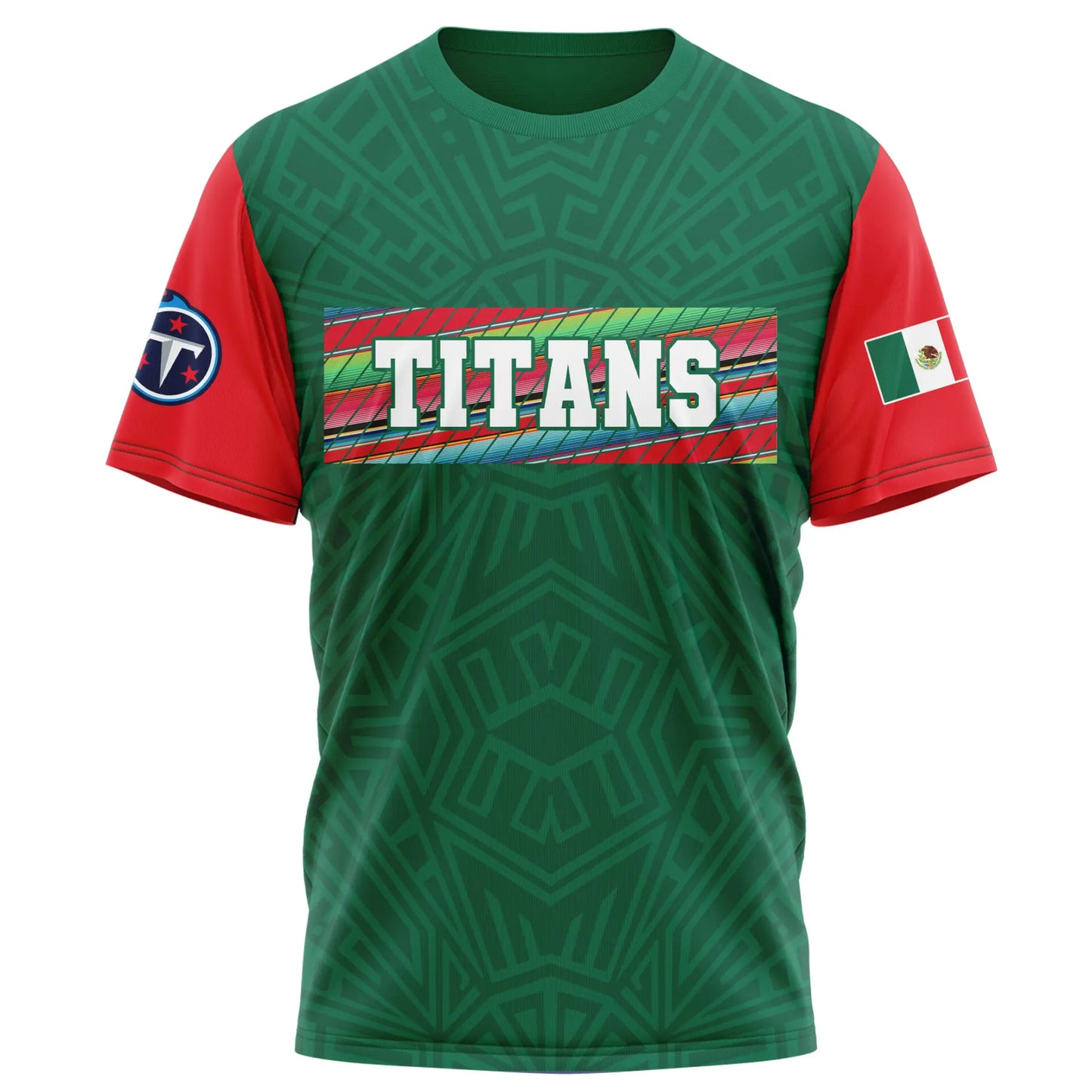 Tennessee Titans | Premium NFL Mexican Heritage Celebration 3D Shirt HI – HuddleStyle.com - Image 3
