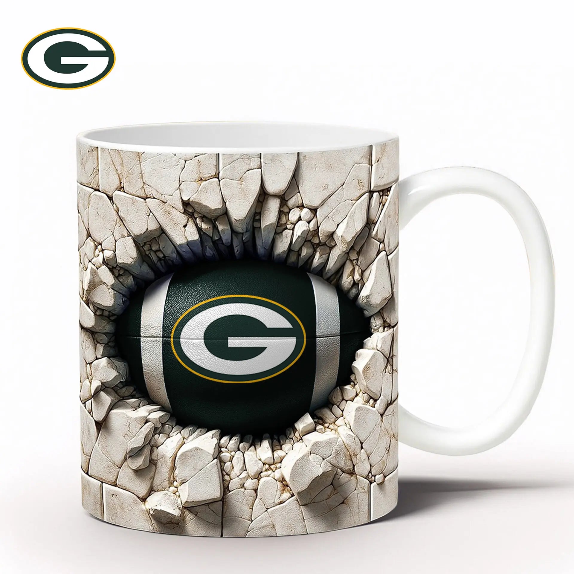 Green Bay Packers | Premium NFL Ceramic Mug HI – HuddleStyle.com - Image 3
