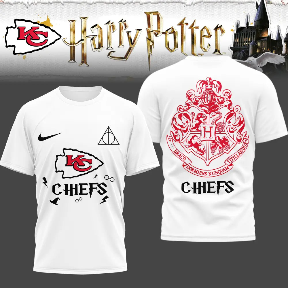 Kansas City Chiefs | Premium NFL x Harry Potter 3D Shirt HI – HuddleStyle.com - Main