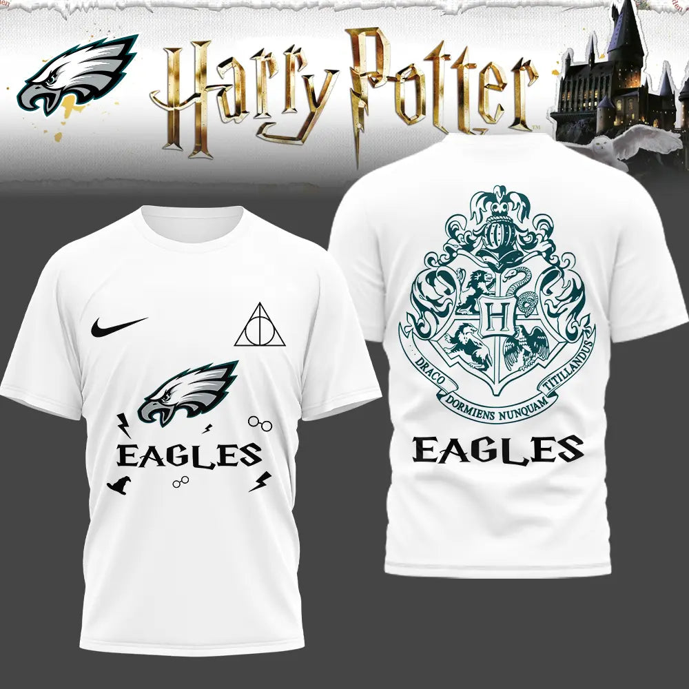 Philadelphia Eagles | Premium NFL x Harry Potter 3D Shirt HI – HuddleStyle.com - Image 2
