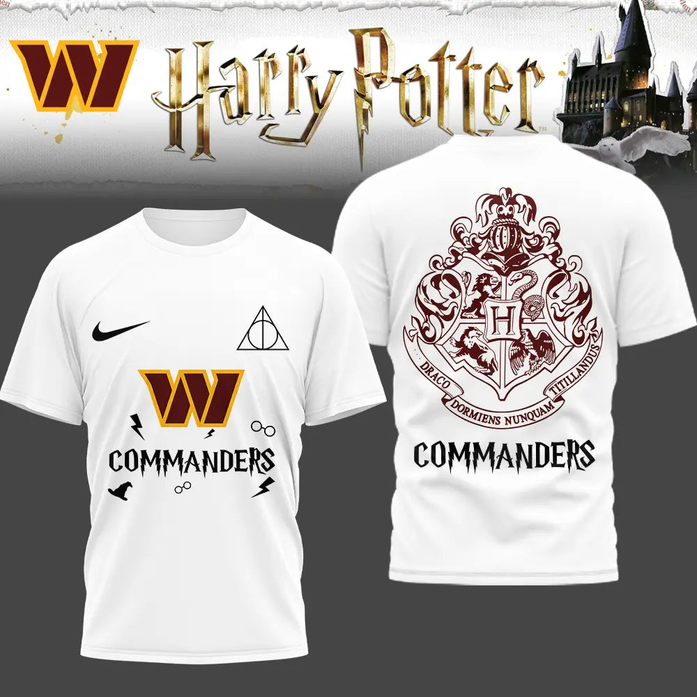 Washington Commanders | Premium NFL x Harry Potter 3D Shirt HI – HuddleStyle.com - Image 2