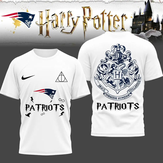 New England Patriots | Premium NFL x Harry Potter 3D Shirt HI – HuddleStyle.com - Main