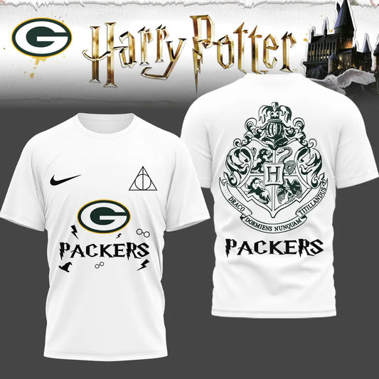 Green Bay Packers | Premium NFL x Harry Potter 3D Shirt HI – HuddleStyle.com - Main