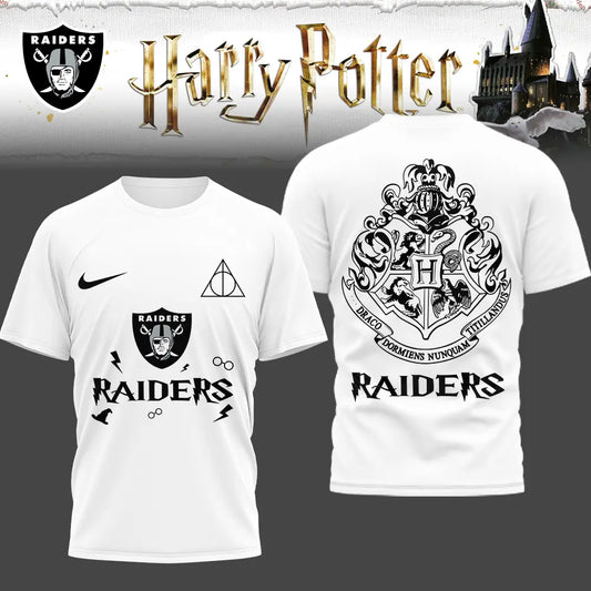 Las Vegas Raiders | Premium NFL x Harry Potter 3D Shirt HI – HuddleStyle.com - Main