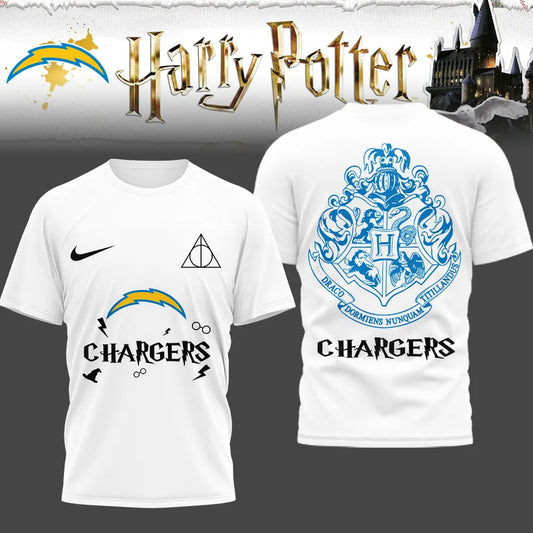Los Angeles Chargers | Premium NFL x Harry Potter 3D Shirt HI – HuddleStyle.com - Main