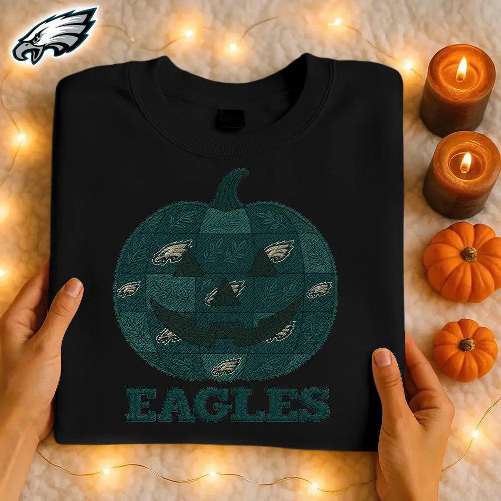 Philadelphia Eagles | Premium NFL Pumpkin Shirt – HuddleStyle.com - Image 4