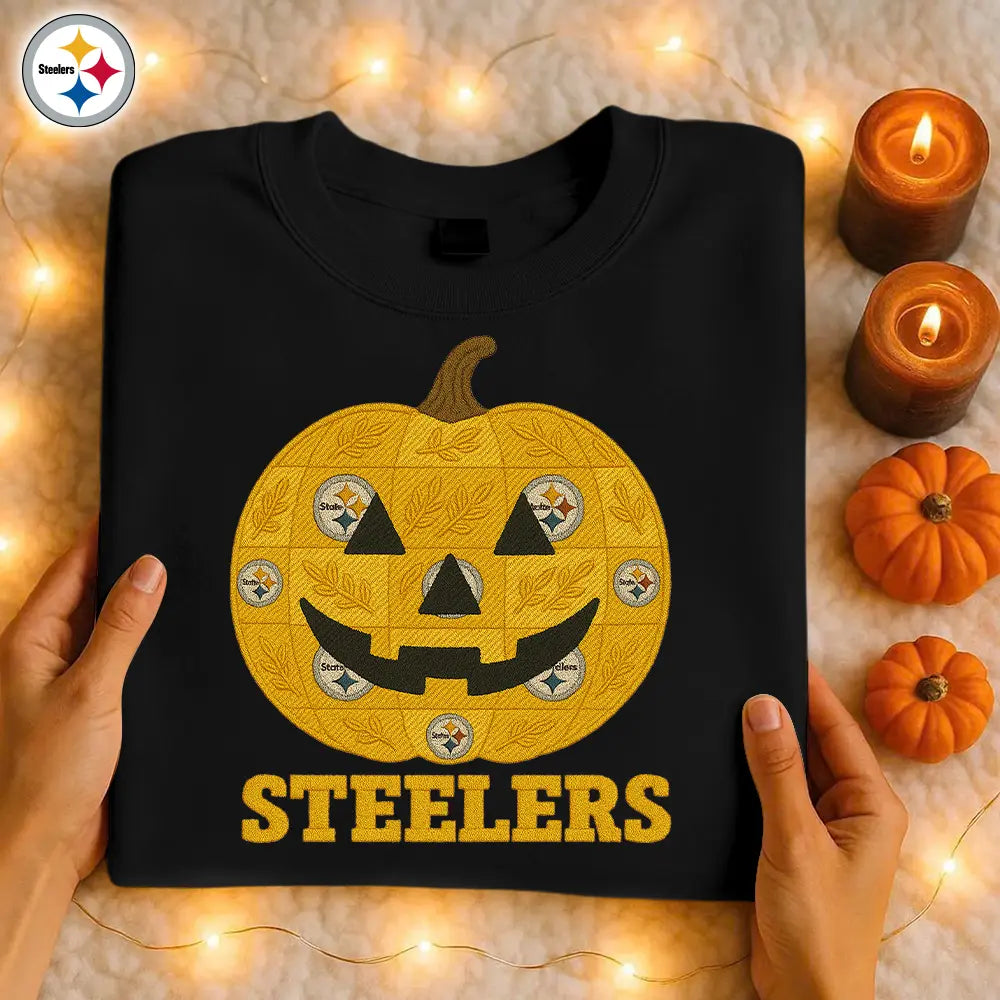 Pittsburgh Steelers | Premium NFL Pumpkin Shirt – HuddleStyle.com - Image 3