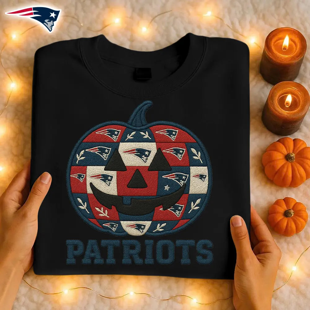 New England Patriots | Premium NFL Pumpkin Shirt – HuddleStyle.com - Image 2