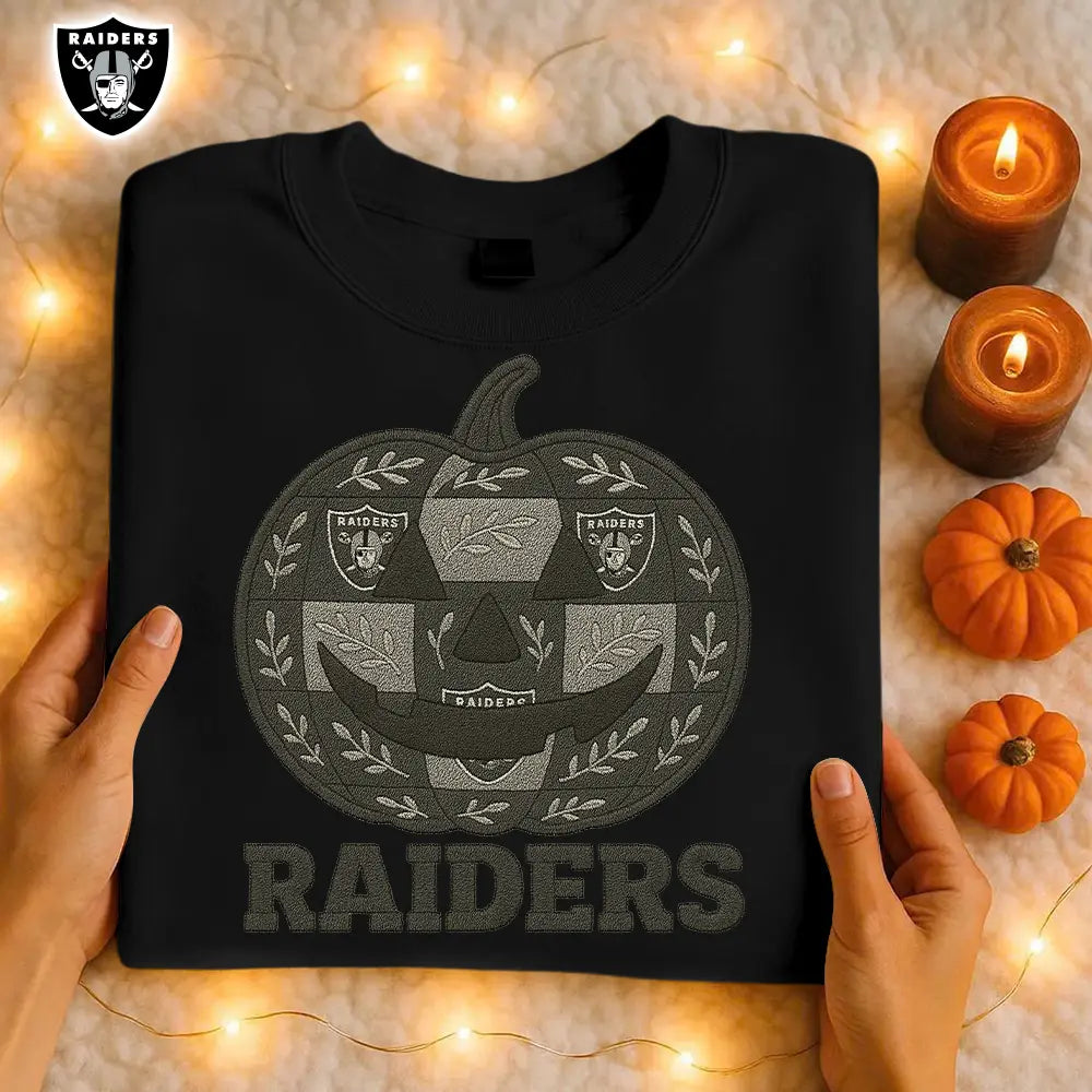 Las Vegas Raiders | Premium NFL Pumpkin Shirt – HuddleStyle.com - Image 4