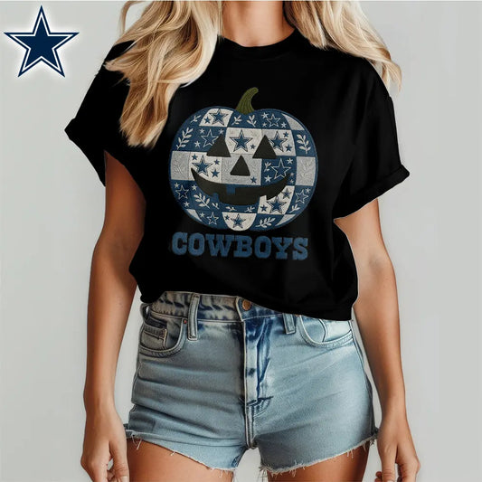 Dallas Cowboys | Premium NFL Pumpkin Shirt – HuddleStyle.com - Main
