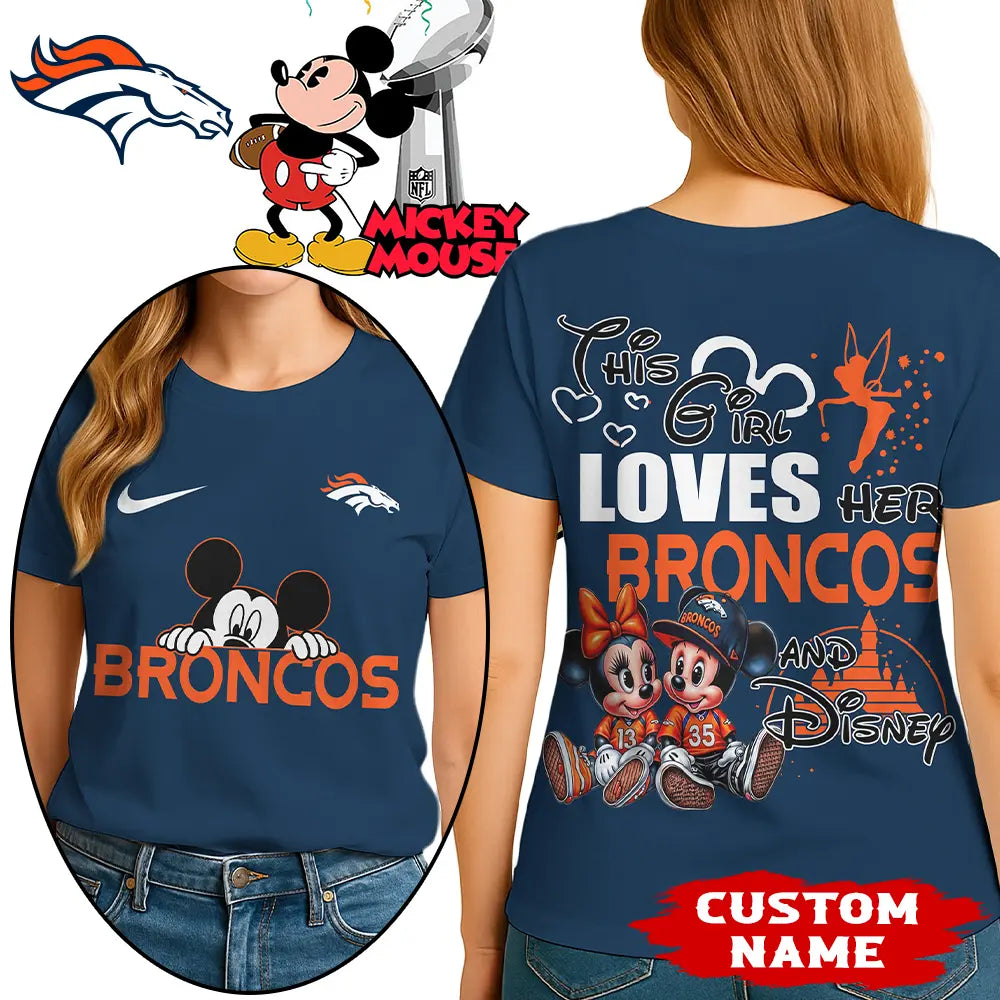 Denver Broncos | Premium NFL Mickey Shirt HI – HuddleStyle.com - Image 3