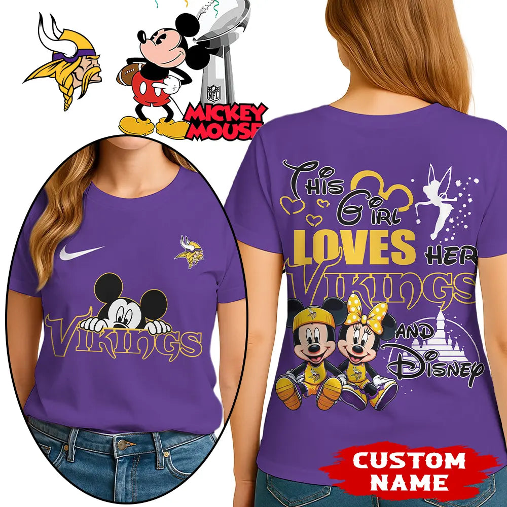 Minnesota Vikings | Premium NFL Mickey Shirt HI – HuddleStyle.com - Image 3
