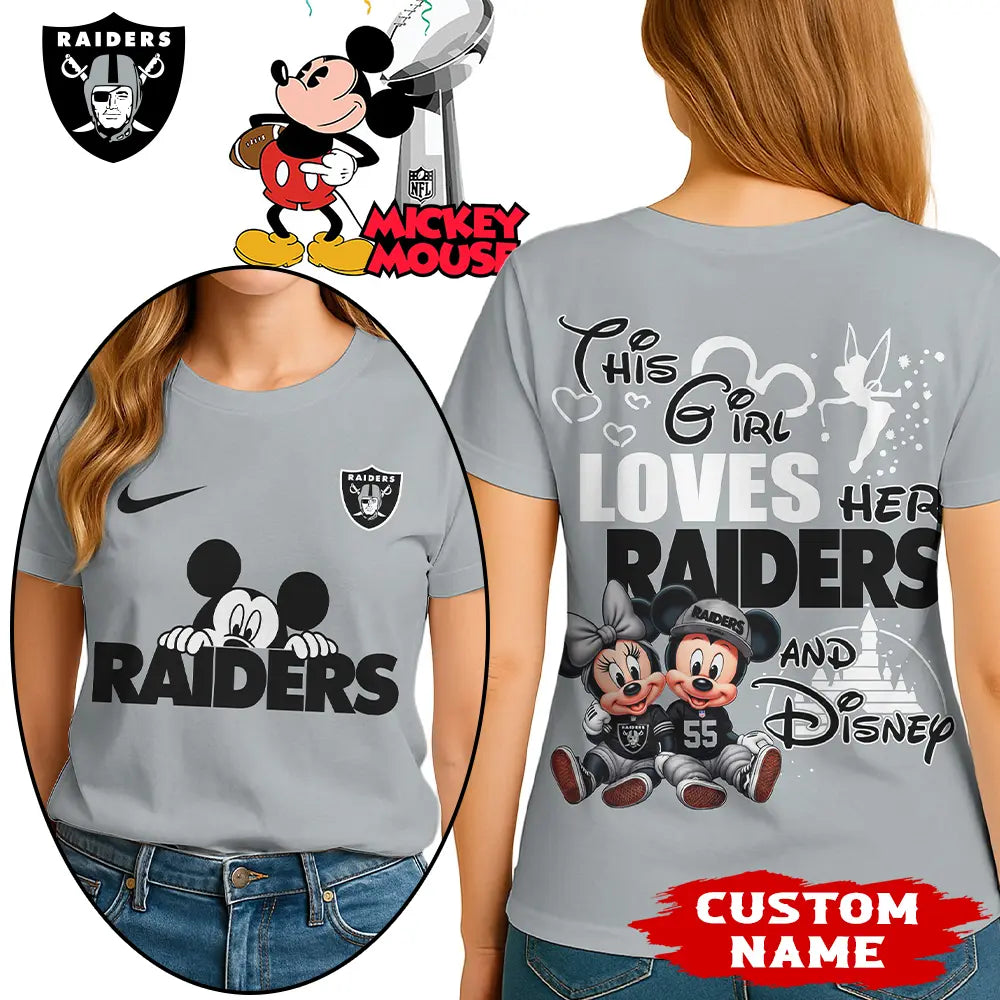 Las Vegas Raiders | Premium NFL Mickey Shirt HI – HuddleStyle.com - Image 3