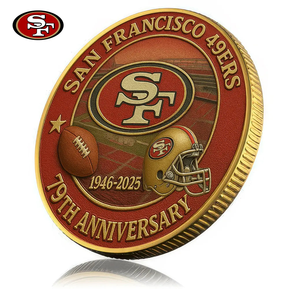 San Francisco 49ers | Premium NFL Commemorative Coin HI – HuddleStyle.com - Image 3