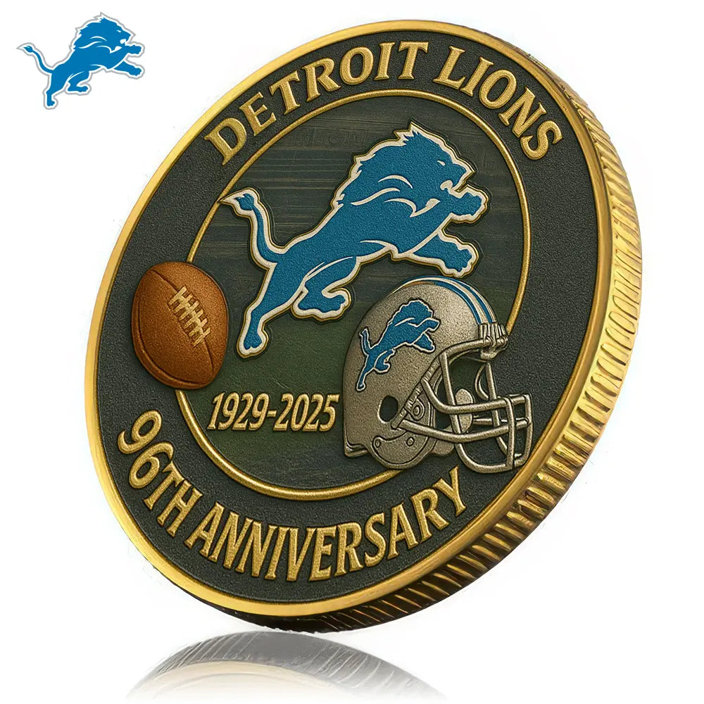 Detroit Lions | Premium NFL Commemorative Coin HI – HuddleStyle.com - Image 3