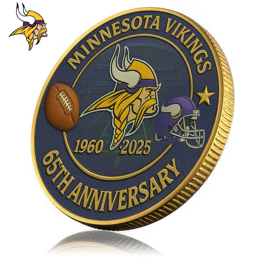 Minnesota Vikings | Premium NFL Commemorative Coin HI – HuddleStyle.com - Image 2