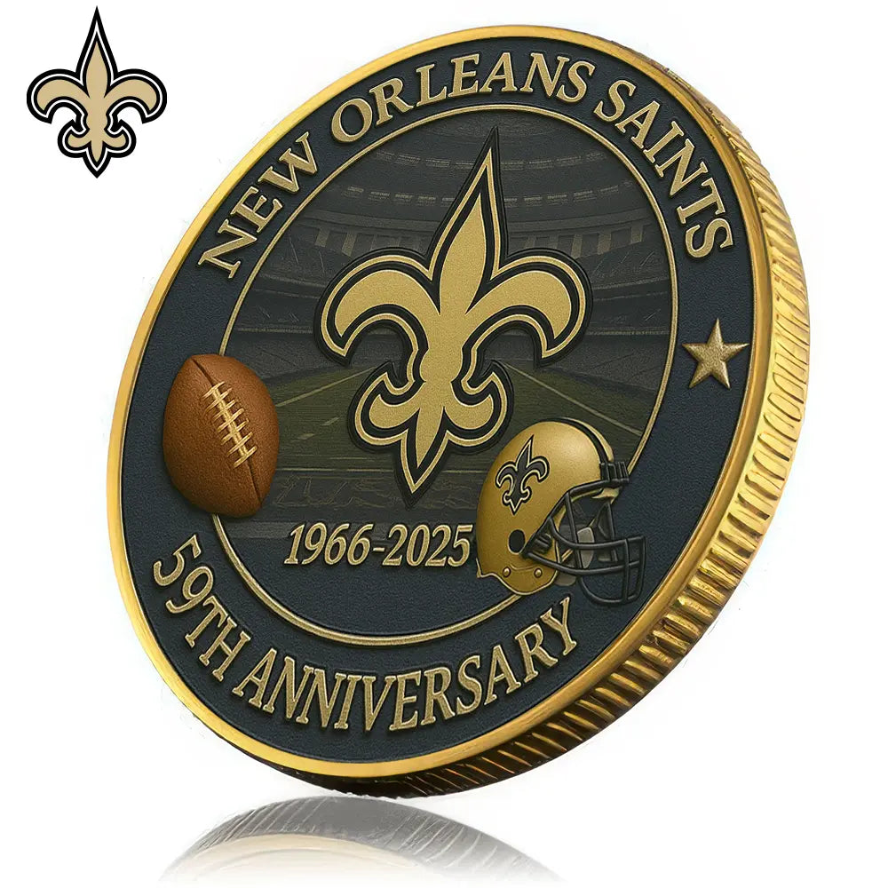 New Orleans Saints | Premium NFL Commemorative Coin HI – HuddleStyle.com - Image 2