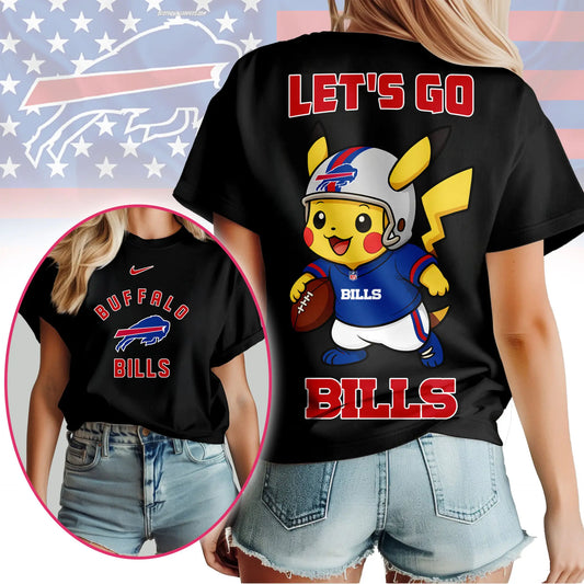 Buffalo Bills | Premium NFL Pokemon Fan 3D Shirt NY – HuddleStyle.com - Main
